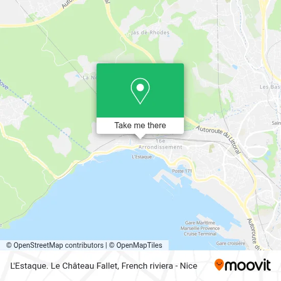 L'Estaque. Le Château Fallet map