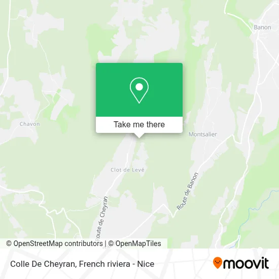 Colle De Cheyran map