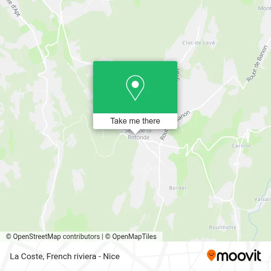 La Coste map