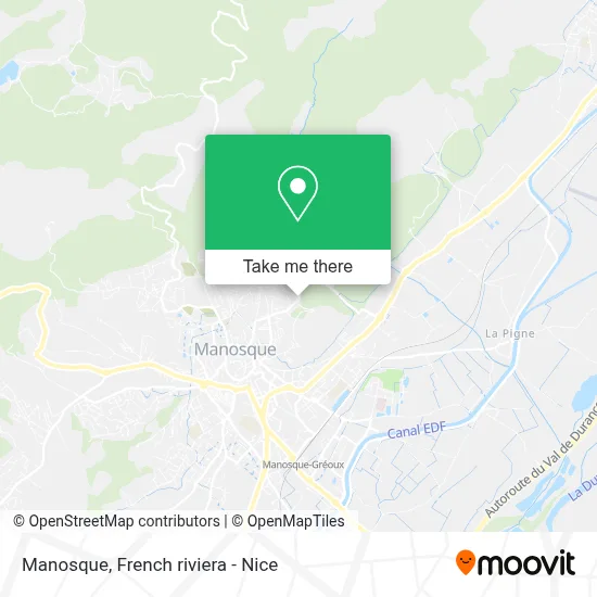 Manosque map