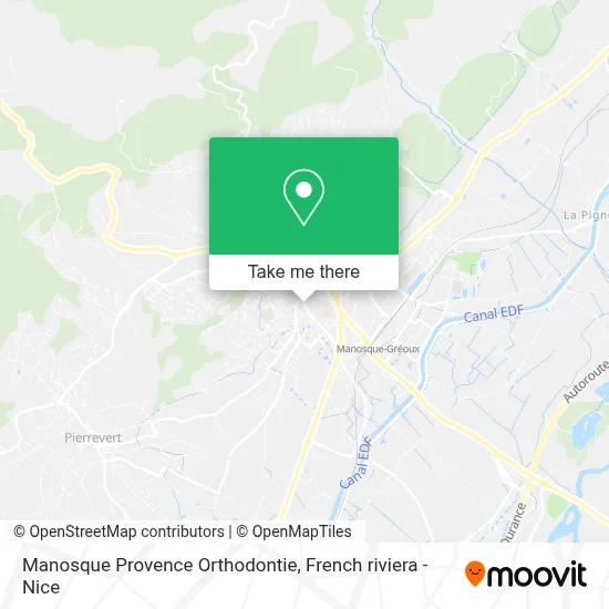 Manosque Provence Orthodontie map