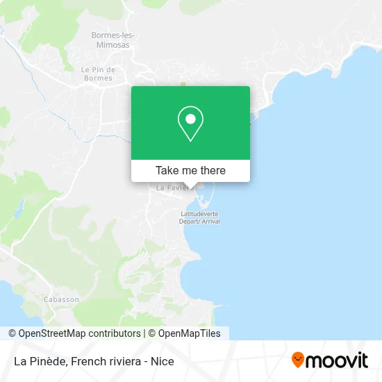 La Pinède map