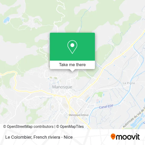 Le Colombier map