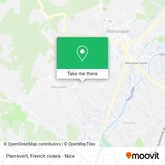 Pierrevert map