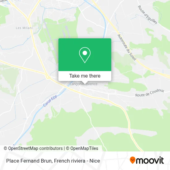 Place Fernand Brun map
