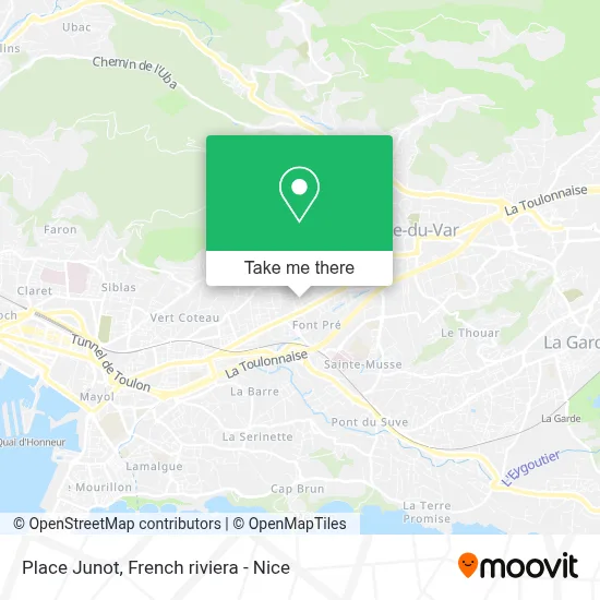 Place Junot map