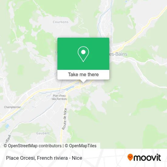 Place Orcesi map
