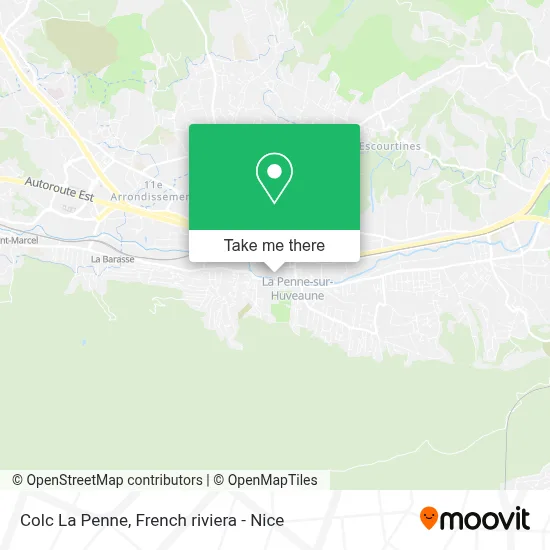 Colc La Penne map