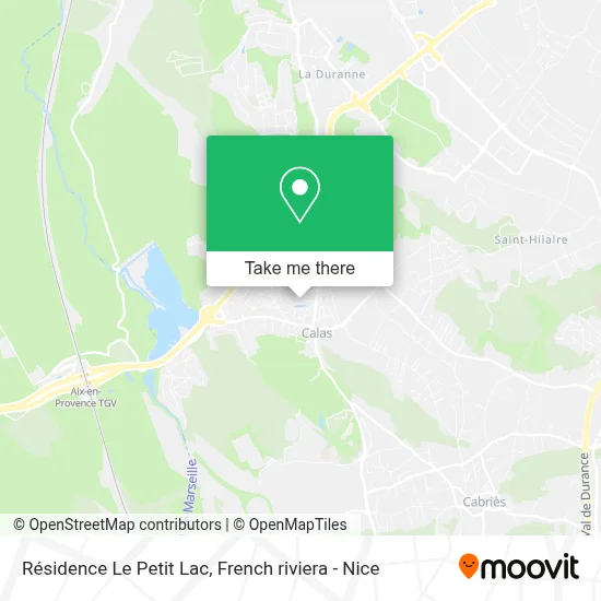Résidence Le Petit Lac map