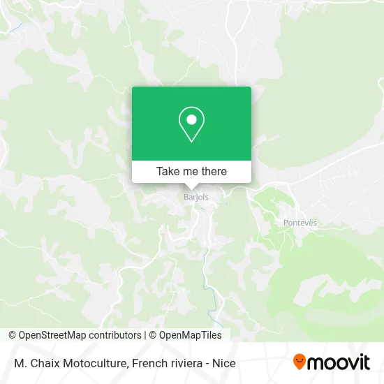 M. Chaix Motoculture map