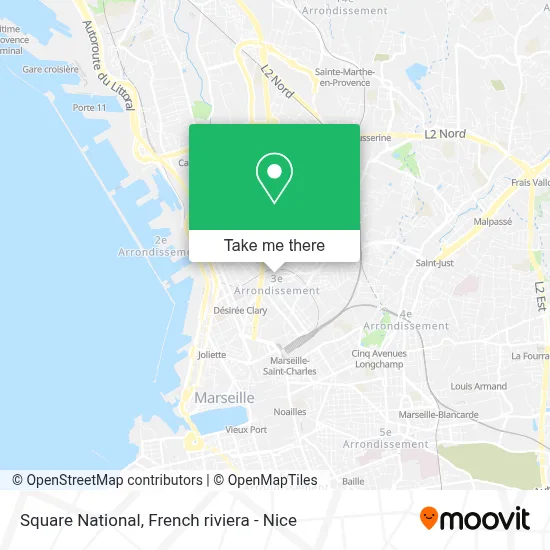 Square National map