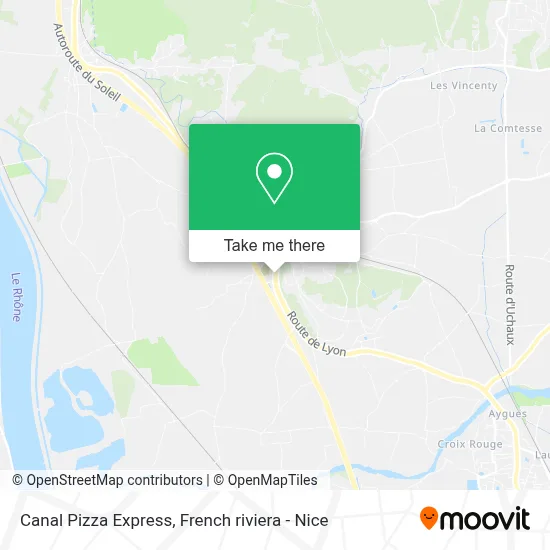 Canal Pizza Express map