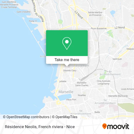 Résidence Neolis map