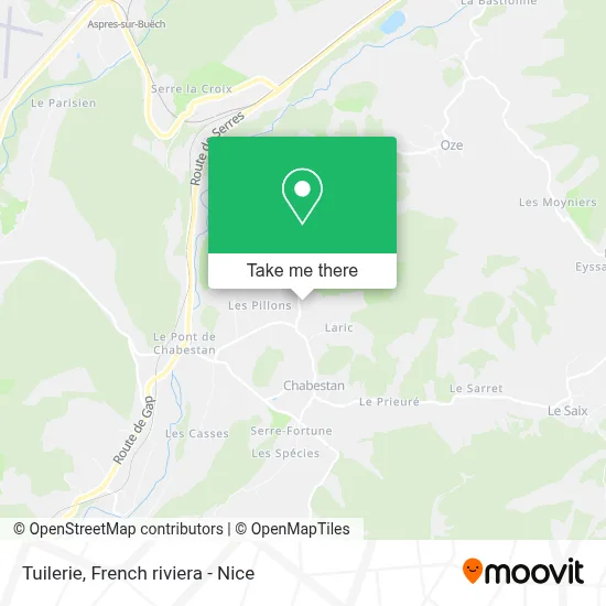 Tuilerie map