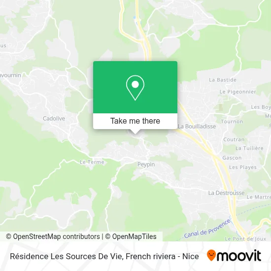 Résidence Les Sources De Vie map