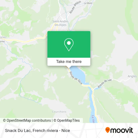 Snack Du Lac map