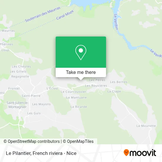 Le Pilantier map
