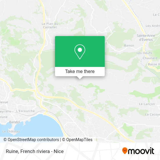Mapa Ruine