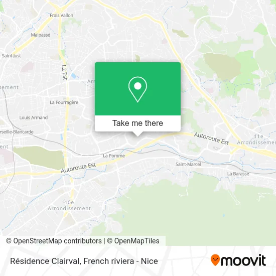 Résidence Clairval map