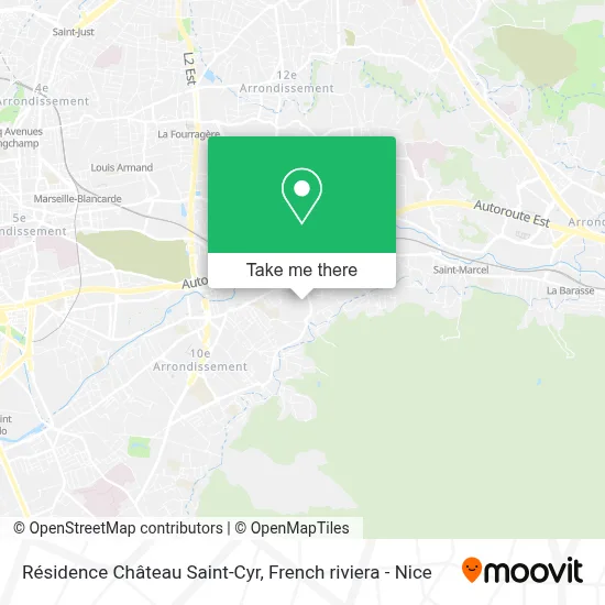 Résidence Château Saint-Cyr map
