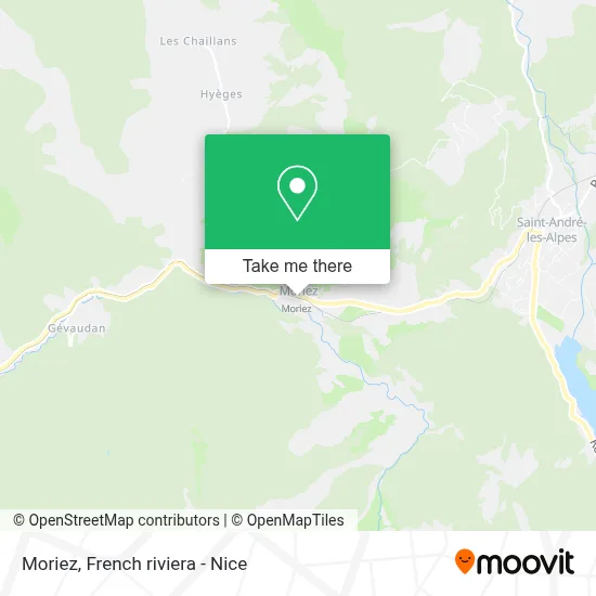 Moriez map