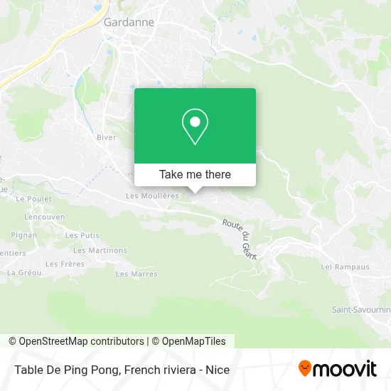 Table De Ping Pong map