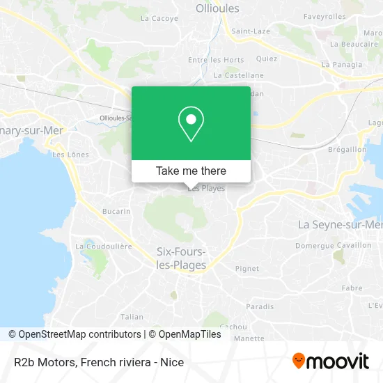 R2b Motors map
