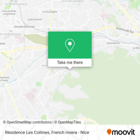 Résidence Les Collines map