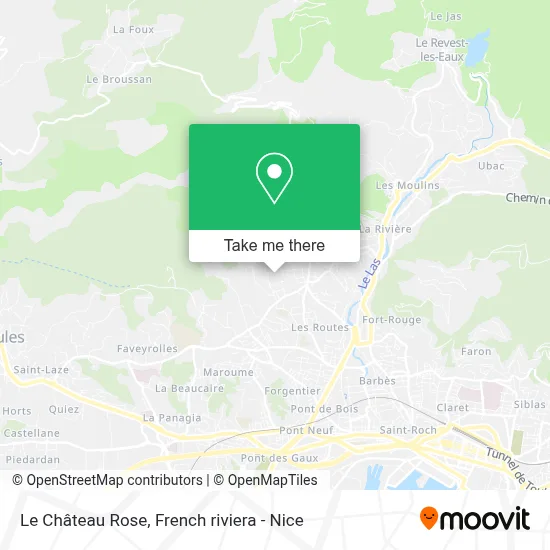 Le Château Rose map