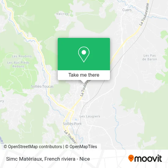 Simc Matériaux map