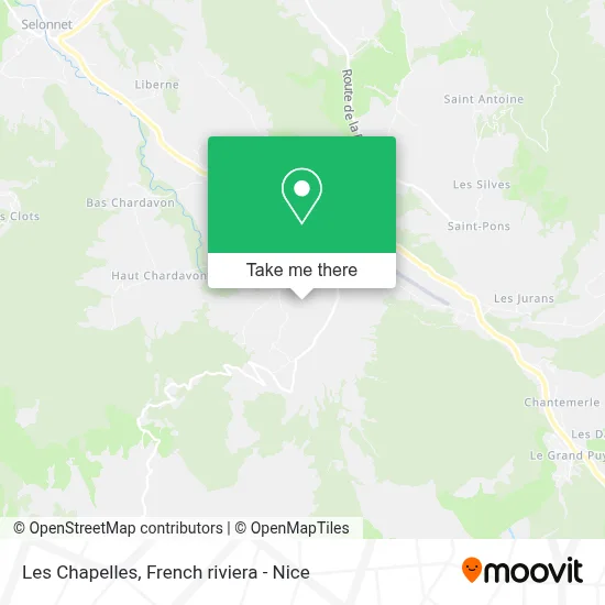 Les Chapelles map