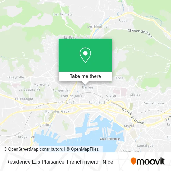 Résidence Las Plaisance map