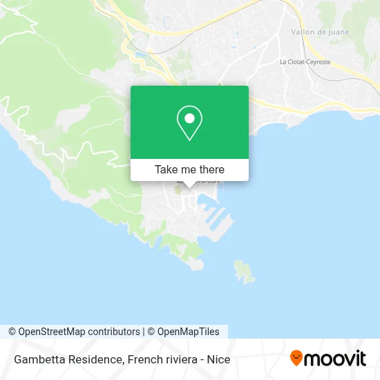 Résidence Gambetta map