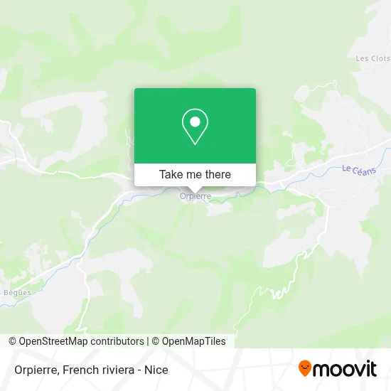 Orpierre map
