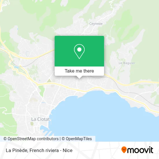 La Pinède map