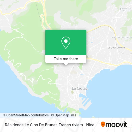 Résidence Le Clos De Brunet map