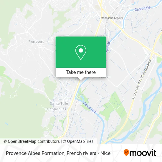 Provence Alpes Formation map