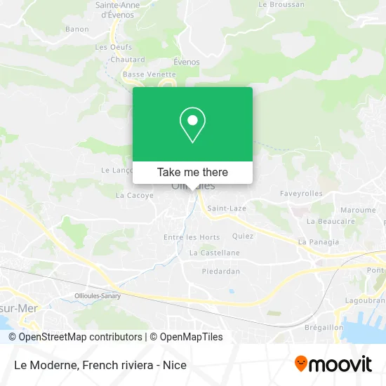Le Moderne map