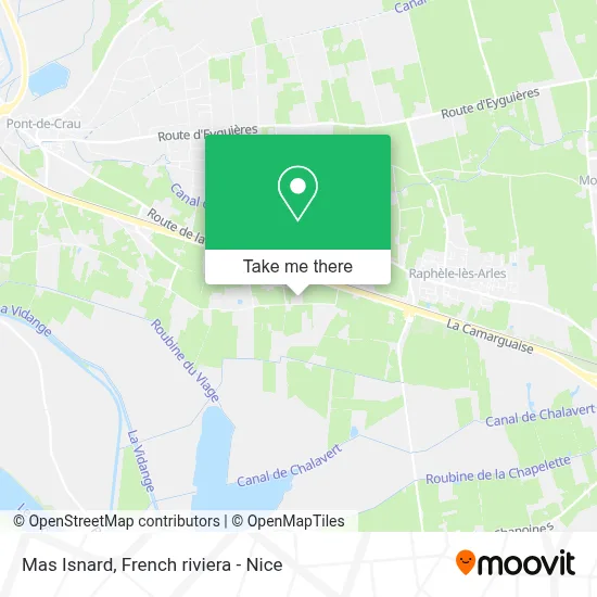Mas Isnard map