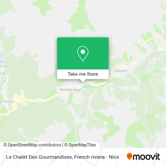 Le Chalet Des Gourmandises map