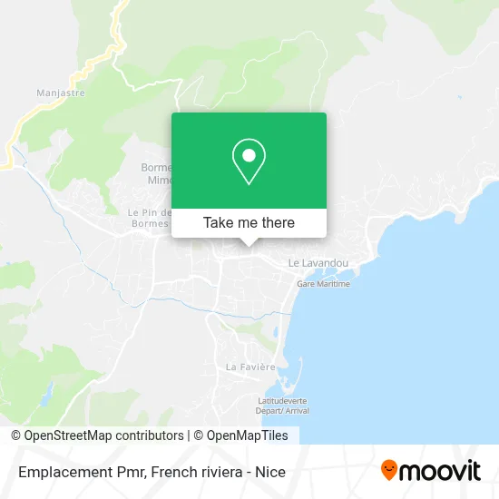 Emplacement Pmr map