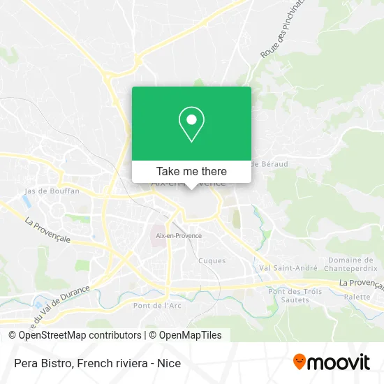 Pera Bistro map
