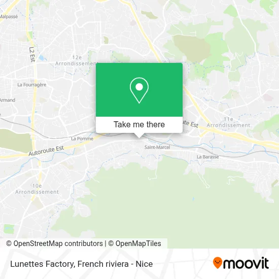 Lunettes Factory map