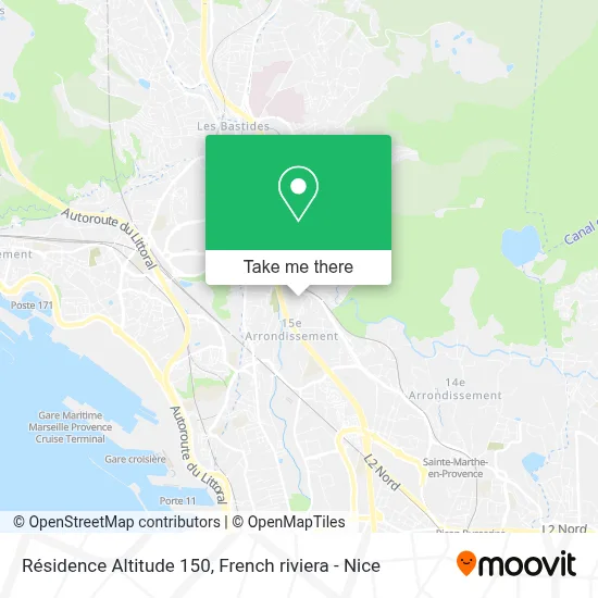 Résidence Altitude 150 map