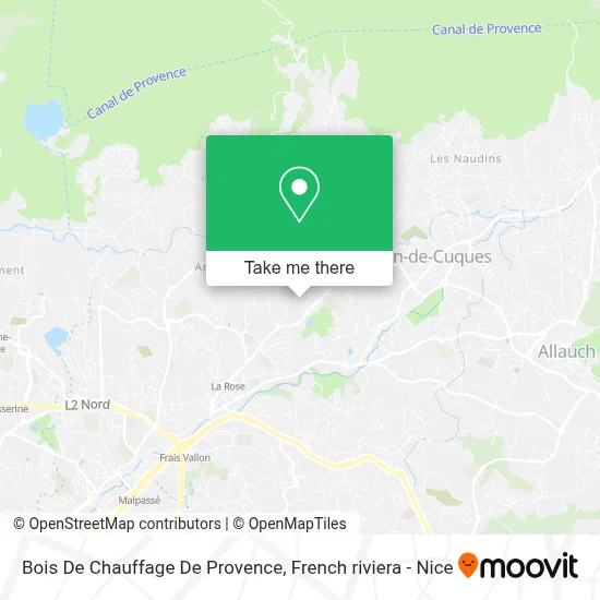 Bois De Chauffage De Provence map