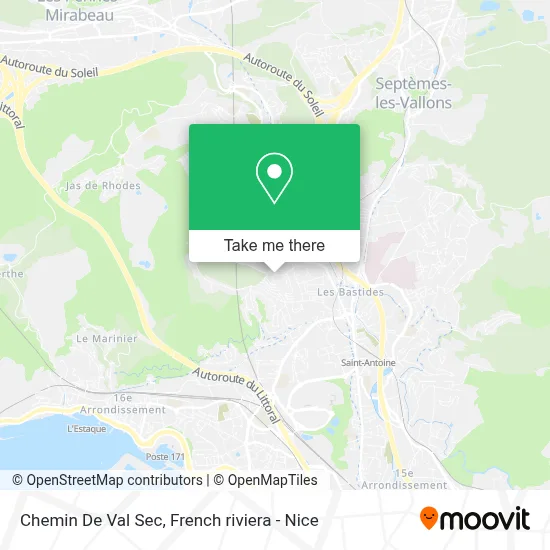 Chemin De Val Sec map