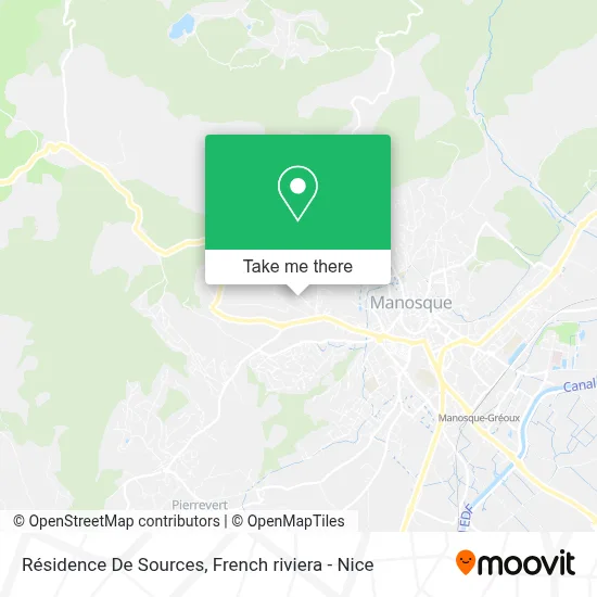 Résidence De Sources map