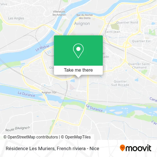 Résidence Les Muriers map