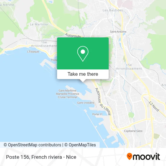 Poste 156 map