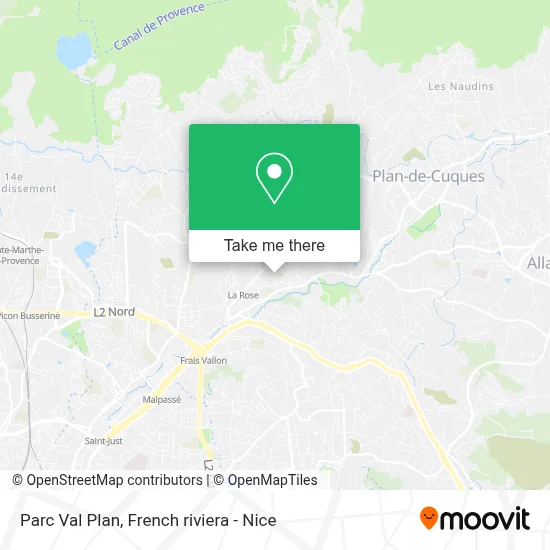 Parc Val Plan map